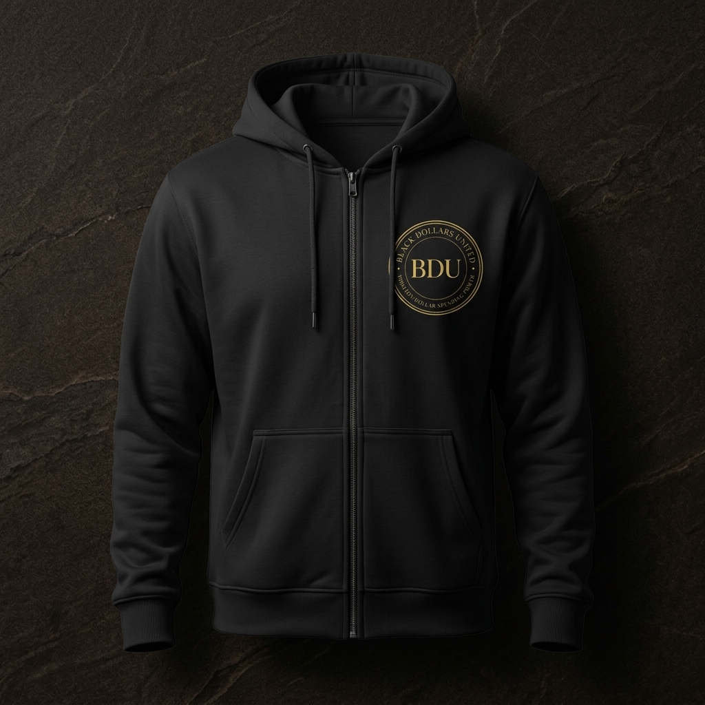Black Dollars United — Zip Hoodie